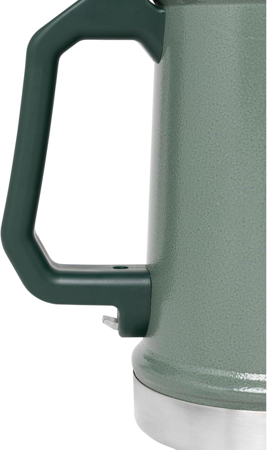 imageSTANLEY Classic Bottle Opener Beer Stein 24 oz Flip Up Lid and Heavy Duty Handle with Built In Bottle Opener Insulated Stainless Steel Beer Mug BPAFree Frost Gloss