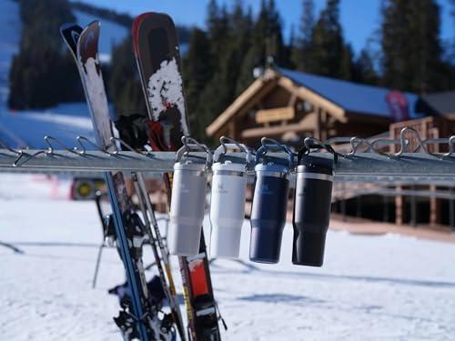 imageSTANLEY IceFlow 20 Flip Straw Tumbler with Handle 30 oz Twist On Lid and Flip Up Straw Leak Resistant Water Bottle Insulated Stainless Steel BPAFree HydrangeaBlack 20