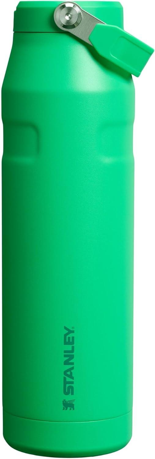 imageSTANLEY IceFlow Flip Straw 20 Water Bottle 24 OZ BuiltIn Straw with Larger Opening Lightweight ampamp LeakResistant Insulated Stainless Steel BPAFree Black 20Meadow