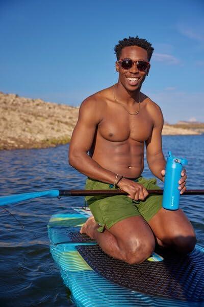 imageSTANLEY IceFlow Flip Straw 20 Water Bottle 24 OZ BuiltIn Straw with Larger Opening Lightweight ampamp LeakResistant Insulated Stainless Steel BPAFree Black 20Meadow