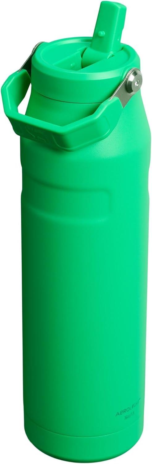 imageSTANLEY IceFlow Flip Straw 20 Water Bottle 24 OZ BuiltIn Straw with Larger Opening Lightweight ampamp LeakResistant Insulated Stainless Steel BPAFree Black 20Meadow