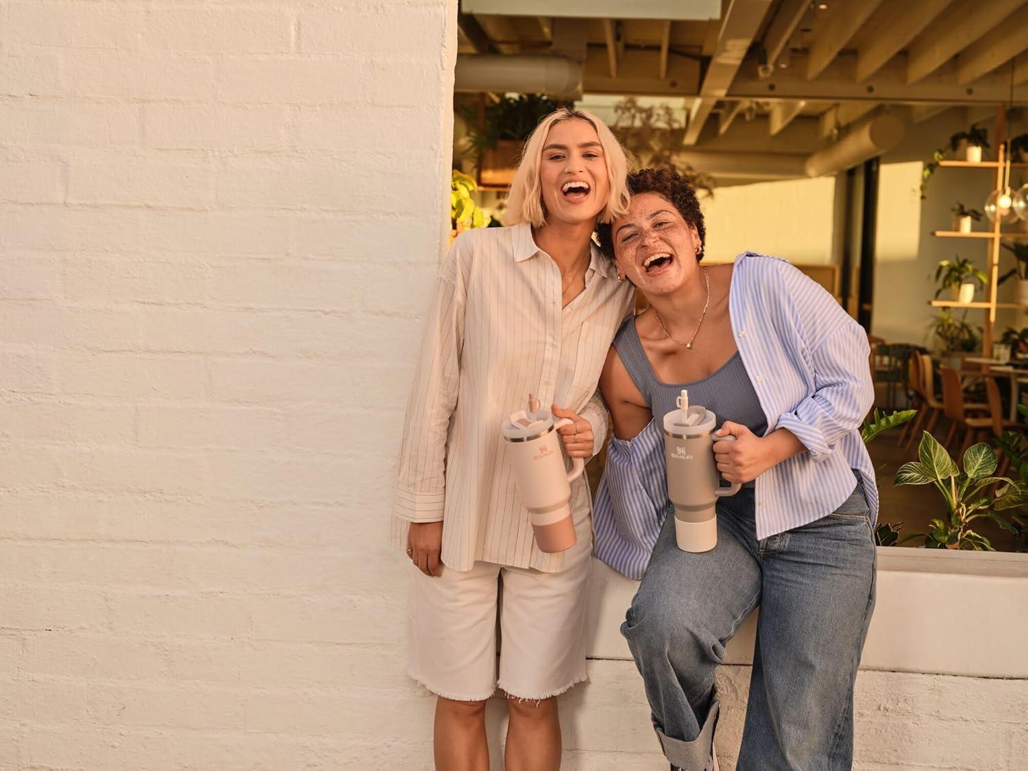 imageSTANLEY Quencher Boot and Straw Cover Cap AntiSlip Silicone Protector for Tumbler with Handle Accessory Set for Stainless Steel Drinking Cup BPAFreeBlack