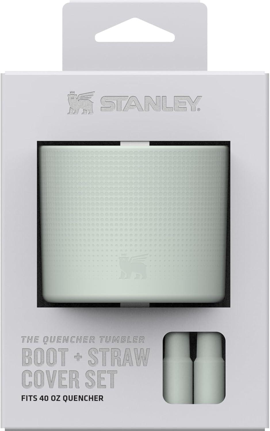 imageSTANLEY Quencher Boot and Straw Cover Cap AntiSlip Silicone Protector for Tumbler with Handle Accessory Set for Stainless Steel Drinking Cup BPAFreeMist