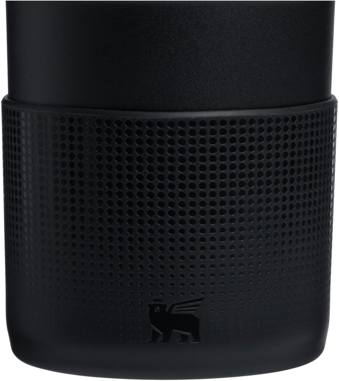 imageSTANLEY Quencher Boot and Straw Cover Cap AntiSlip Silicone Protector for Tumbler with Handle Accessory Set for Stainless Steel Drinking Cup BPAFreeBlack