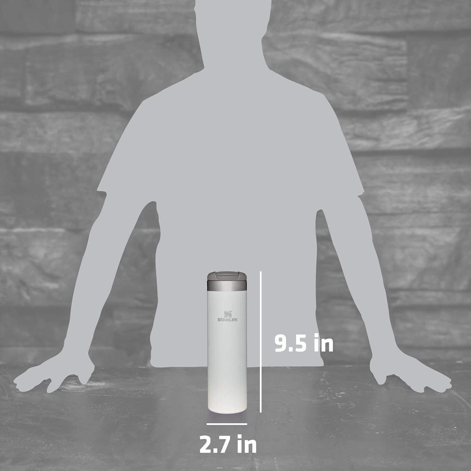 imageStanley AeroLight Transit Bottle 20 oz Locking Drink Through Lid Leak Resistant Water Bottle or Coffee Travel Mug Lightweight Insulated Stainless Steel BPAFree Rose QuartzCloud