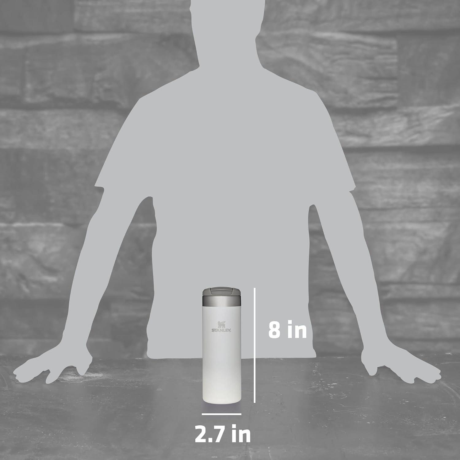 imageStanley AeroLight Transit Bottle 20 oz Locking Drink Through Lid Leak Resistant Water Bottle or Coffee Travel Mug Lightweight Insulated Stainless Steel BPAFree Rose QuartzCloud