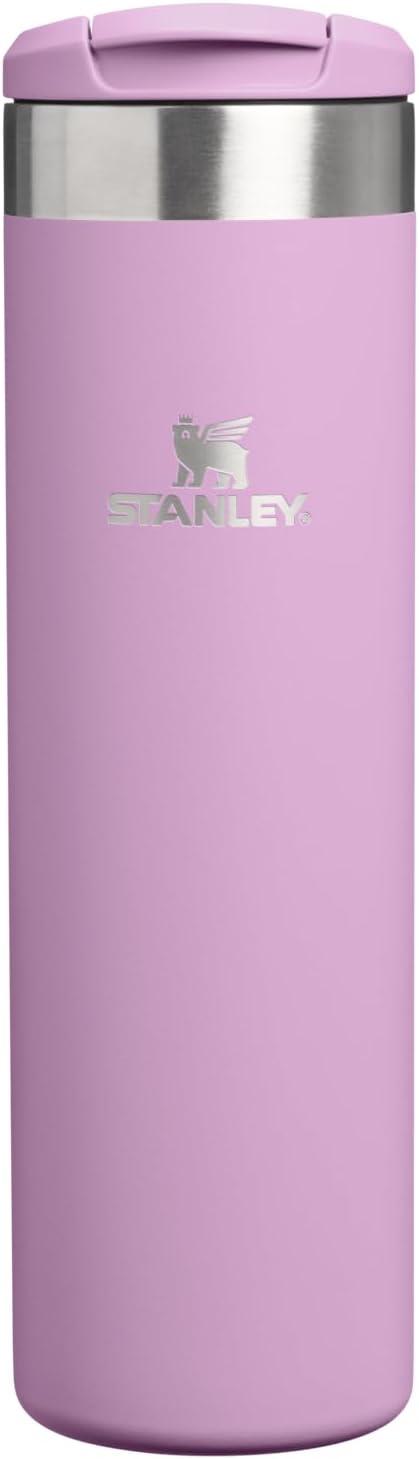 imageStanley AeroLight Transit Bottle 20 oz Locking Drink Through Lid Leak Resistant Water Bottle or Coffee Travel Mug Lightweight Insulated Stainless Steel BPAFree Rose QuartzLilac
