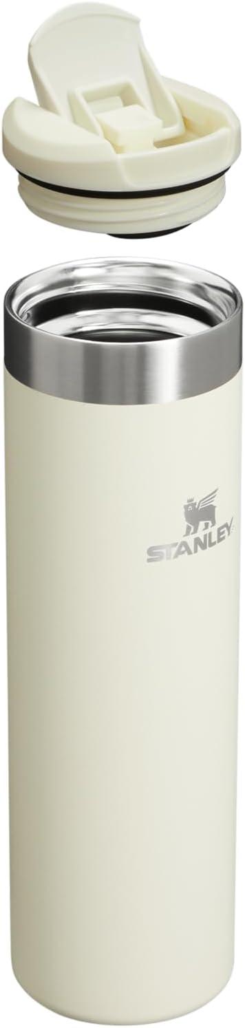 imageStanley AeroLight Transit Bottle 20 oz Locking Drink Through Lid Leak Resistant Water Bottle or Coffee Travel Mug Lightweight Insulated Stainless Steel BPAFree Rose QuartzCream