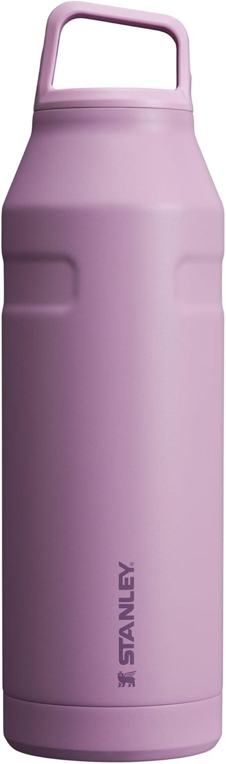 imageStanley IceFlow Cap and Carry Water Bottle Wide Mouth Twist Lid Lightweight ampamp Leakproof for Travel ampamp Sports Insulated Stainless Steel BPAFreeLilac