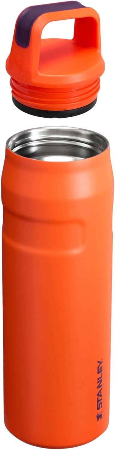 imageStanley IceFlow Cap and Carry Water Bottle Wide Mouth Twist Lid Lightweight ampamp Leakproof for Travel ampamp Sports Insulated Stainless Steel BPAFreeTigerlily Plum