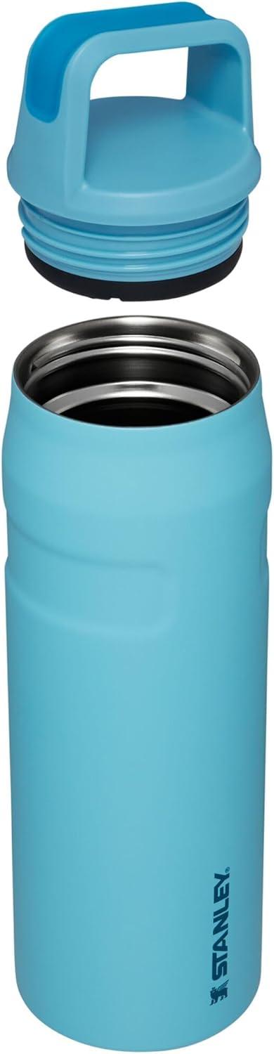 imageStanley IceFlow Cap and Carry Water Bottle Wide Mouth Twist Lid Lightweight ampamp Leakproof for Travel ampamp Sports Insulated Stainless Steel BPAFreePool