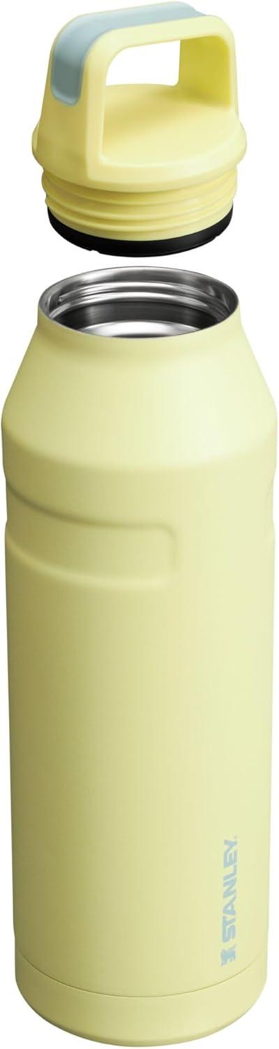 imageStanley IceFlow Cap and Carry Water Bottle Wide Mouth Twist Lid Lightweight ampamp Leakproof for Travel ampamp Sports Insulated Stainless Steel BPAFreePomelo