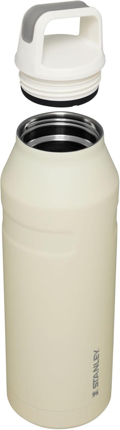 imageStanley IceFlow Cap and Carry Water Bottle Wide Mouth Twist Lid Lightweight ampamp Leakproof for Travel ampamp Sports Insulated Stainless Steel BPAFreeCream Glimmer