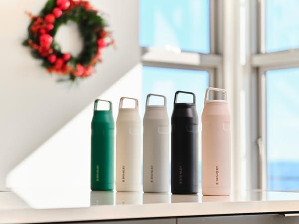 imageStanley IceFlow Cap and Carry Water Bottle Wide Mouth Twist Lid Lightweight ampamp Leakproof for Travel ampamp Sports Insulated Stainless Steel BPAFreeLapis Glimmer