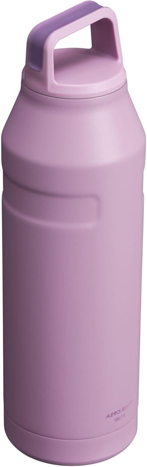 imageStanley IceFlow Cap and Carry Water Bottle Wide Mouth Twist Lid Lightweight ampamp Leakproof for Travel ampamp Sports Insulated Stainless Steel BPAFreeLilac