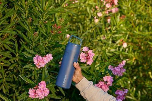 imageStanley IceFlow Cap and Carry Water Bottle Wide Mouth Twist Lid Lightweight ampamp Leakproof for Travel ampamp Sports Insulated Stainless Steel BPAFreeMist