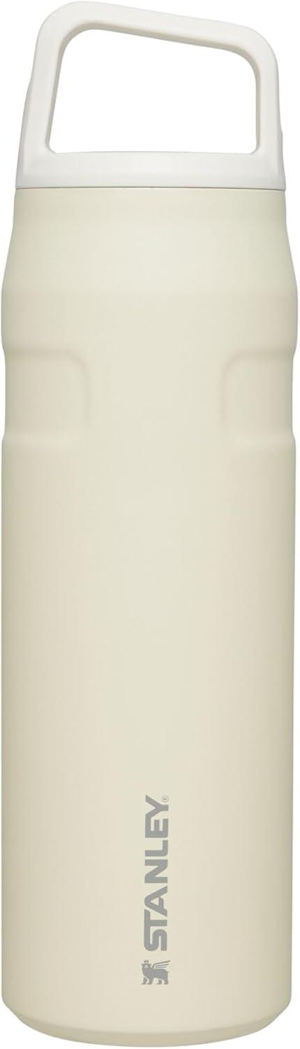 imageStanley IceFlow Cap and Carry Water Bottle Wide Mouth Twist Lid Lightweight ampamp Leakproof for Travel ampamp Sports Insulated Stainless Steel BPAFreeCream Glimmer