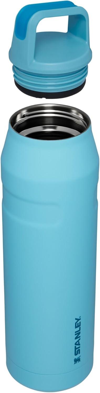 imageStanley IceFlow Cap and Carry Water Bottle Wide Mouth Twist Lid Lightweight ampamp Leakproof for Travel ampamp Sports Insulated Stainless Steel BPAFreePool
