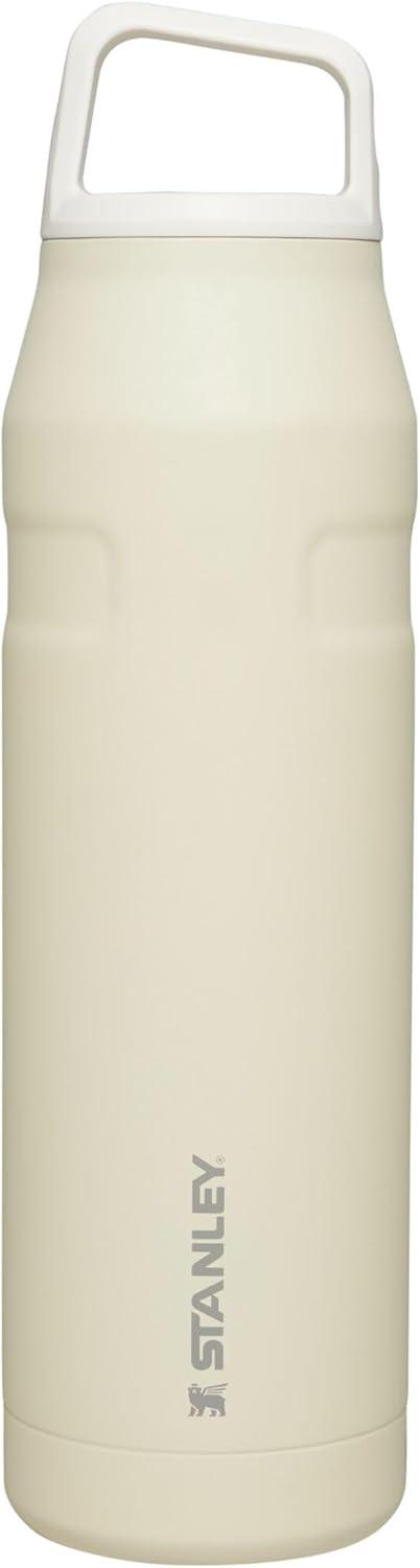 imageStanley IceFlow Cap and Carry Water Bottle Wide Mouth Twist Lid Lightweight ampamp Leakproof for Travel ampamp Sports Insulated Stainless Steel BPAFreeCream Glimmer