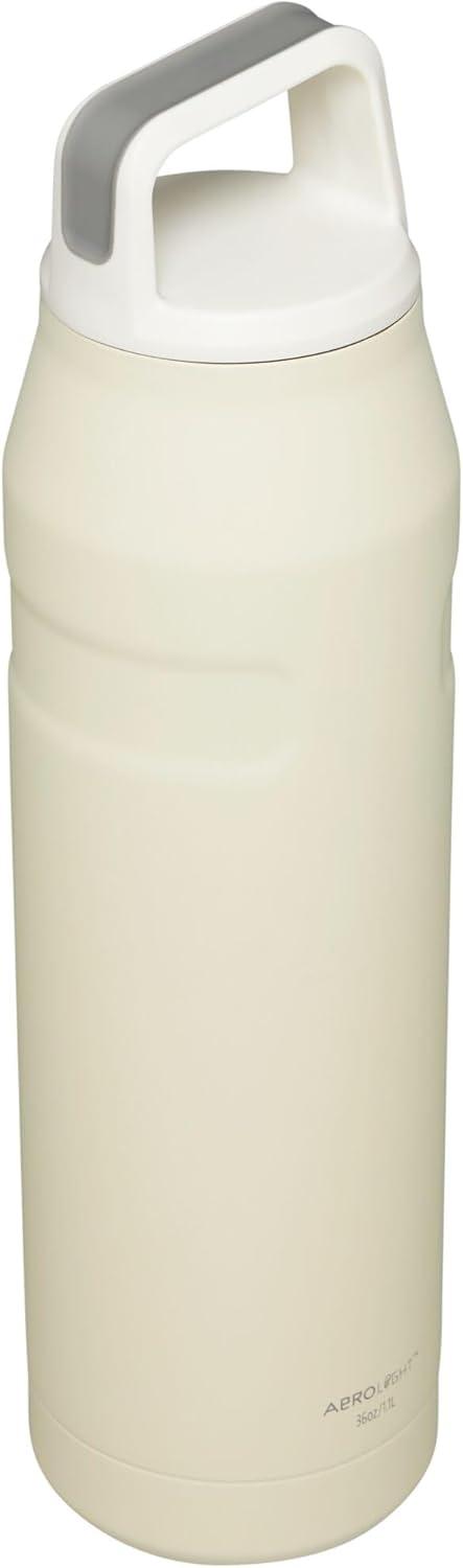 imageStanley IceFlow Cap and Carry Water Bottle Wide Mouth Twist Lid Lightweight ampamp Leakproof for Travel ampamp Sports Insulated Stainless Steel BPAFreeCream Glimmer