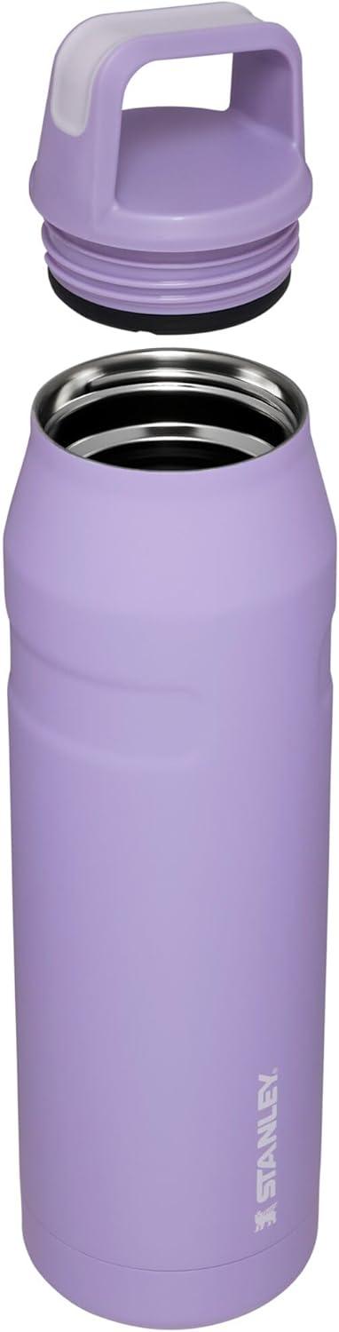 imageStanley IceFlow Cap and Carry Water Bottle Wide Mouth Twist Lid Lightweight ampamp Leakproof for Travel ampamp Sports Insulated Stainless Steel BPAFreeLavender