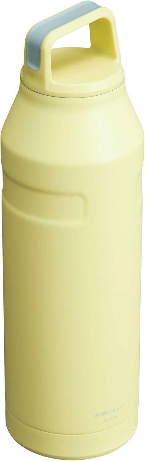 imageStanley IceFlow Cap and Carry Water Bottle Wide Mouth Twist Lid Lightweight ampamp Leakproof for Travel ampamp Sports Insulated Stainless Steel BPAFreePomelo