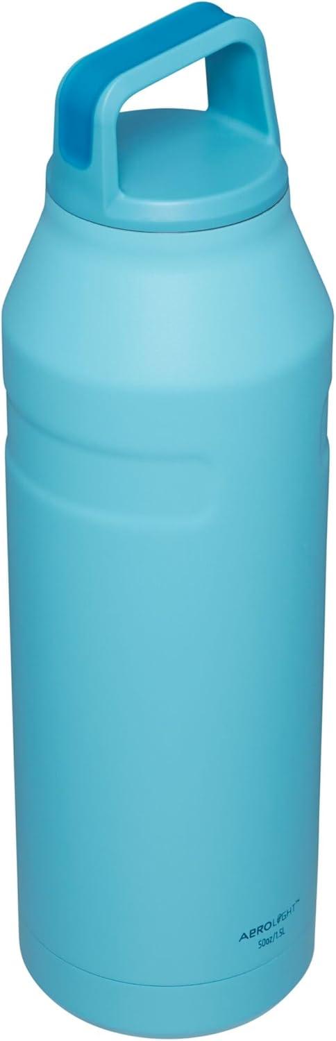 imageStanley IceFlow Cap and Carry Water Bottle Wide Mouth Twist Lid Lightweight ampamp Leakproof for Travel ampamp Sports Insulated Stainless Steel BPAFreePool