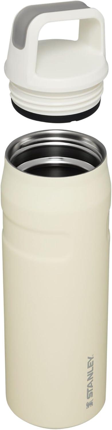 imageStanley IceFlow Cap and Carry Water Bottle Wide Mouth Twist Lid Lightweight ampamp Leakproof for Travel ampamp Sports Insulated Stainless Steel BPAFreeCream Glimmer