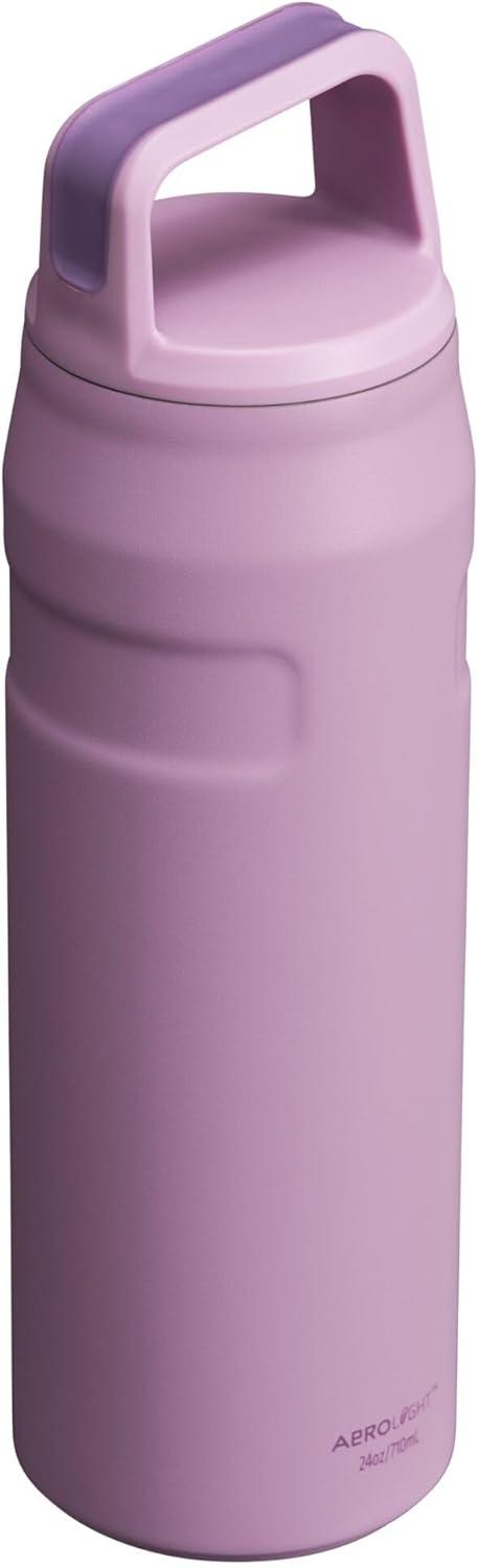 imageStanley IceFlow Cap and Carry Water Bottle Wide Mouth Twist Lid Lightweight ampamp Leakproof for Travel ampamp Sports Insulated Stainless Steel BPAFreeLilac