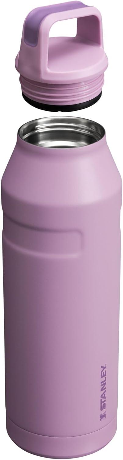 imageStanley IceFlow Cap and Carry Water Bottle Wide Mouth Twist Lid Lightweight ampamp Leakproof for Travel ampamp Sports Insulated Stainless Steel BPAFreeLilac