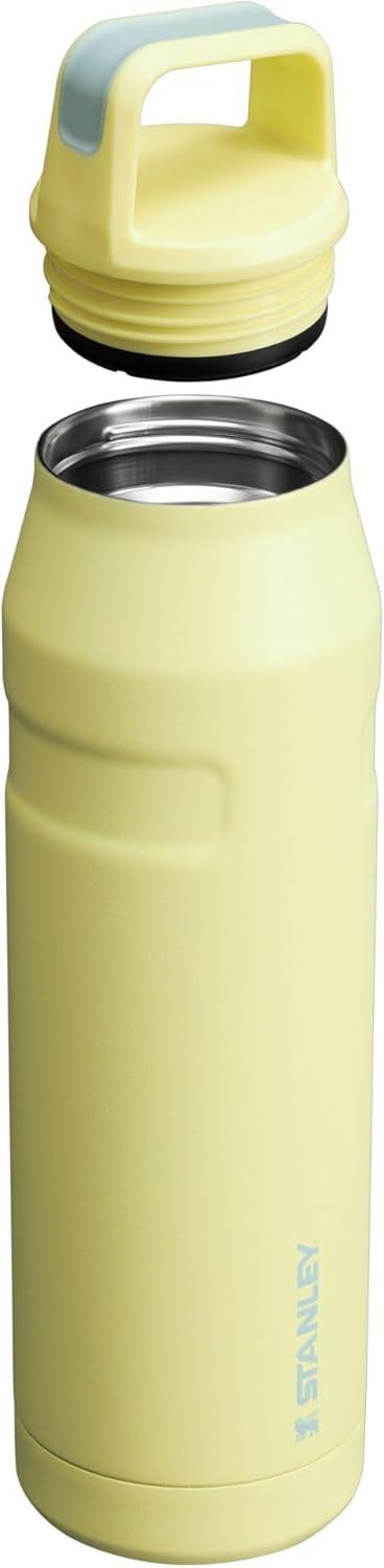 imageStanley IceFlow Cap and Carry Water Bottle Wide Mouth Twist Lid Lightweight ampamp Leakproof for Travel ampamp Sports Insulated Stainless Steel BPAFreePomelo