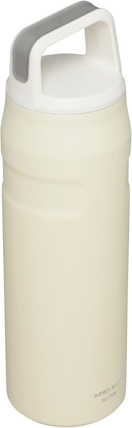 imageStanley IceFlow Cap and Carry Water Bottle Wide Mouth Twist Lid Lightweight ampamp Leakproof for Travel ampamp Sports Insulated Stainless Steel BPAFreeCream Glimmer