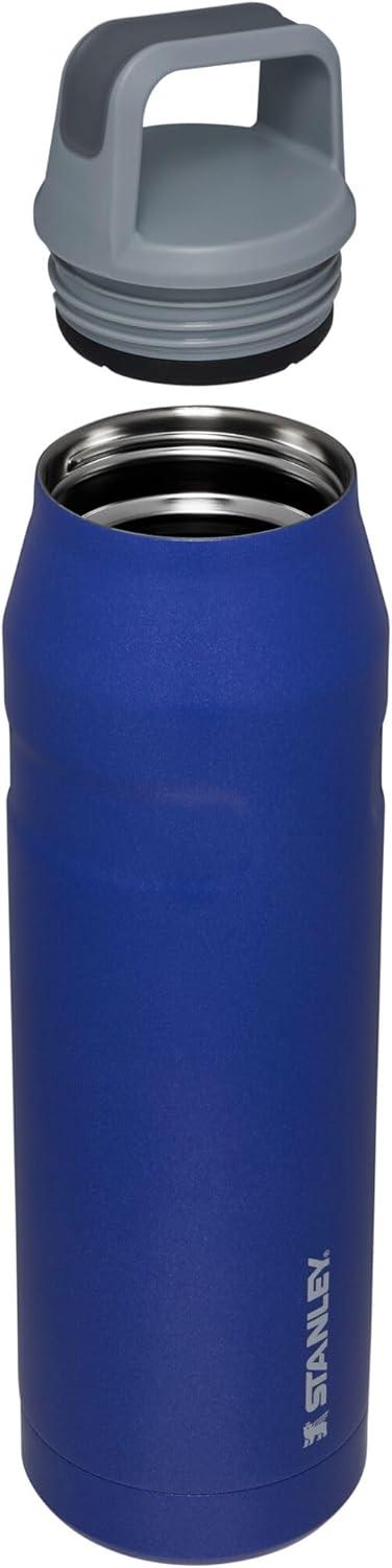 imageStanley IceFlow Cap and Carry Water Bottle Wide Mouth Twist Lid Lightweight ampamp Leakproof for Travel ampamp Sports Insulated Stainless Steel BPAFreeLapis Glimmer