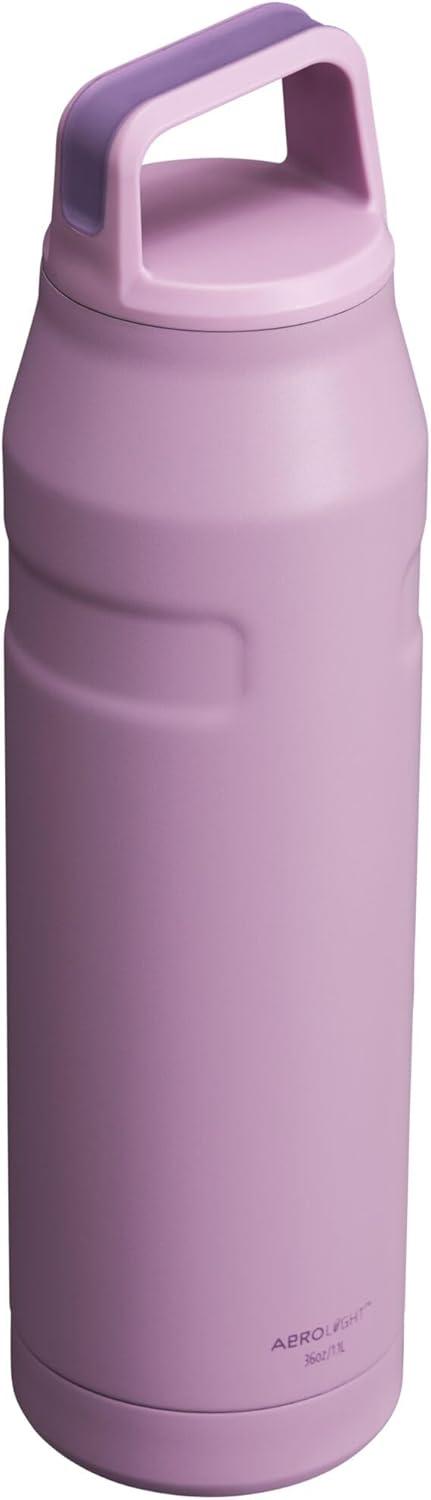 imageStanley IceFlow Cap and Carry Water Bottle Wide Mouth Twist Lid Lightweight ampamp Leakproof for Travel ampamp Sports Insulated Stainless Steel BPAFreeLilac