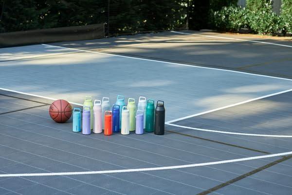 imageStanley IceFlow Cap and Carry Water Bottle Wide Mouth Twist Lid Lightweight ampamp Leakproof for Travel ampamp Sports Insulated Stainless Steel BPAFreePool