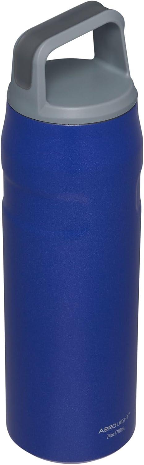 imageStanley IceFlow Cap and Carry Water Bottle Wide Mouth Twist Lid Lightweight ampamp Leakproof for Travel ampamp Sports Insulated Stainless Steel BPAFreeLapis Glimmer