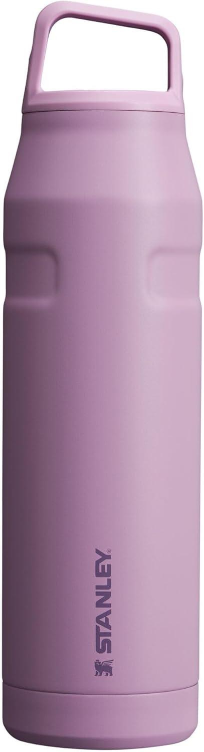 imageStanley IceFlow Cap and Carry Water Bottle Wide Mouth Twist Lid Lightweight ampamp Leakproof for Travel ampamp Sports Insulated Stainless Steel BPAFreeLilac