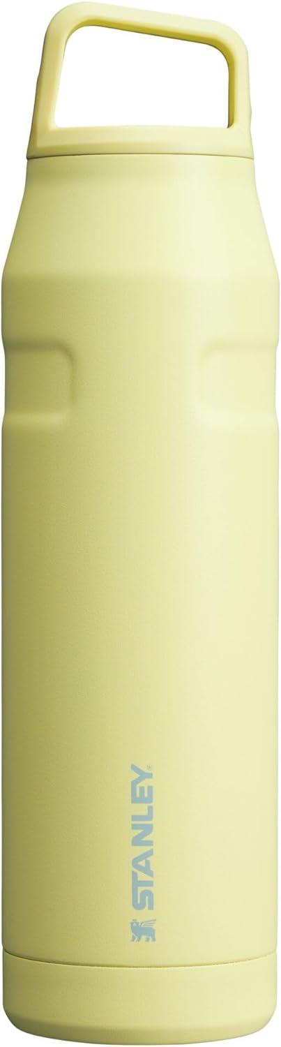 imageStanley IceFlow Cap and Carry Water Bottle Wide Mouth Twist Lid Lightweight ampamp Leakproof for Travel ampamp Sports Insulated Stainless Steel BPAFreePomelo