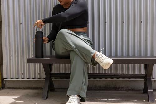 imageStanley IceFlow Cap and Carry Water Bottle Wide Mouth Twist Lid Lightweight ampamp Leakproof for Travel ampamp Sports Insulated Stainless Steel BPAFreeLapis Glimmer