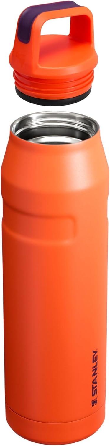 imageStanley IceFlow Cap and Carry Water Bottle Wide Mouth Twist Lid Lightweight ampamp Leakproof for Travel ampamp Sports Insulated Stainless Steel BPAFreeTigerlily Plum