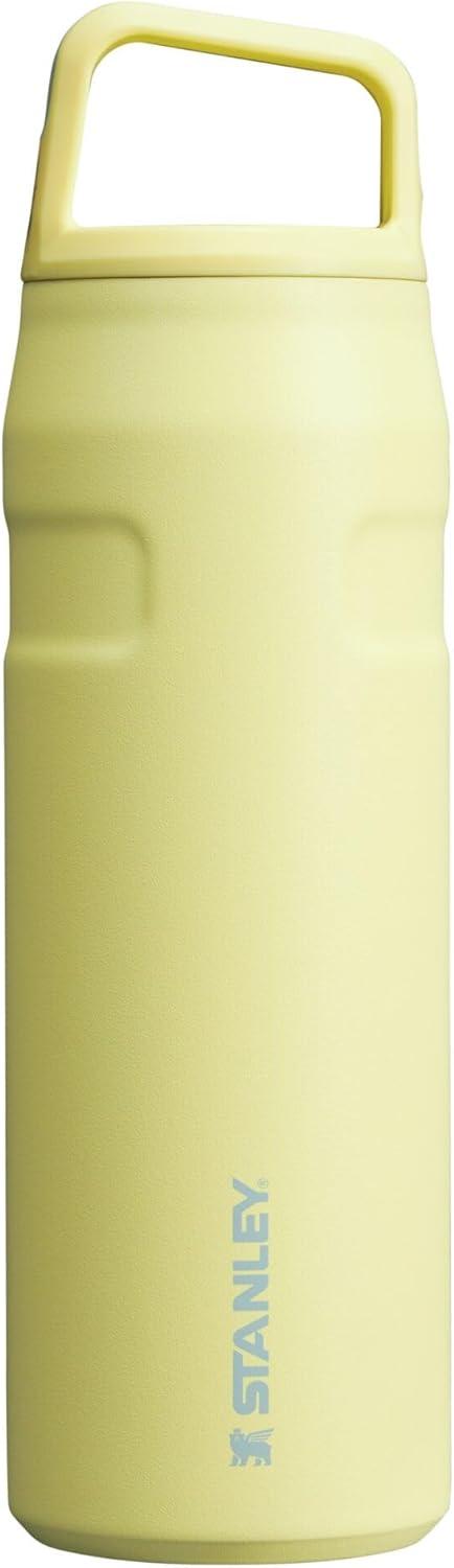 imageStanley IceFlow Cap and Carry Water Bottle Wide Mouth Twist Lid Lightweight ampamp Leakproof for Travel ampamp Sports Insulated Stainless Steel BPAFreePomelo