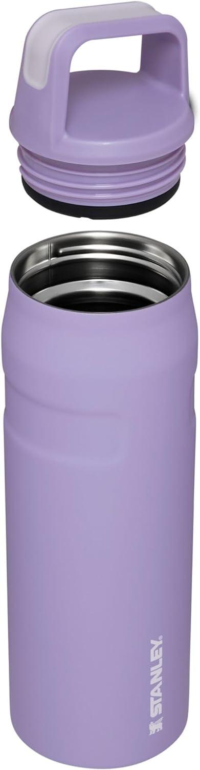 imageStanley IceFlow Cap and Carry Water Bottle Wide Mouth Twist Lid Lightweight ampamp Leakproof for Travel ampamp Sports Insulated Stainless Steel BPAFreeLavender
