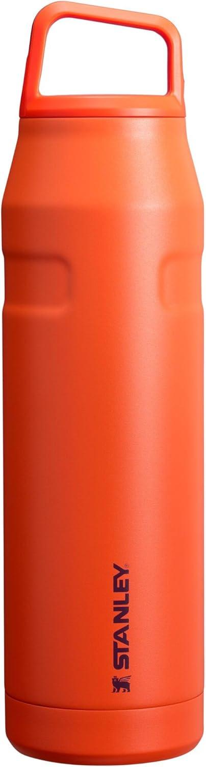 imageStanley IceFlow Cap and Carry Water Bottle Wide Mouth Twist Lid Lightweight ampamp Leakproof for Travel ampamp Sports Insulated Stainless Steel BPAFreeTigerlily Plum