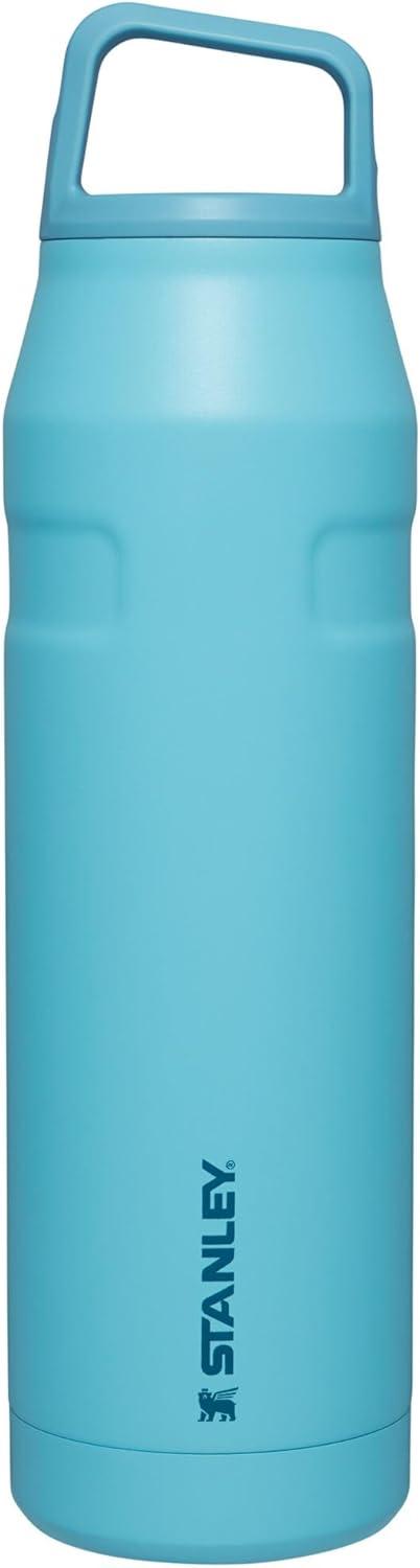 imageStanley IceFlow Cap and Carry Water Bottle Wide Mouth Twist Lid Lightweight ampamp Leakproof for Travel ampamp Sports Insulated Stainless Steel BPAFreePool
