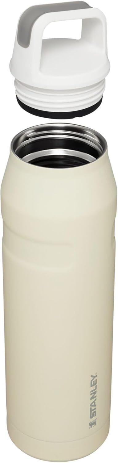 imageStanley IceFlow Cap and Carry Water Bottle Wide Mouth Twist Lid Lightweight ampamp Leakproof for Travel ampamp Sports Insulated Stainless Steel BPAFreeCream Glimmer