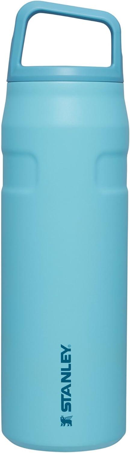 imageStanley IceFlow Cap and Carry Water Bottle Wide Mouth Twist Lid Lightweight ampamp Leakproof for Travel ampamp Sports Insulated Stainless Steel BPAFreePool