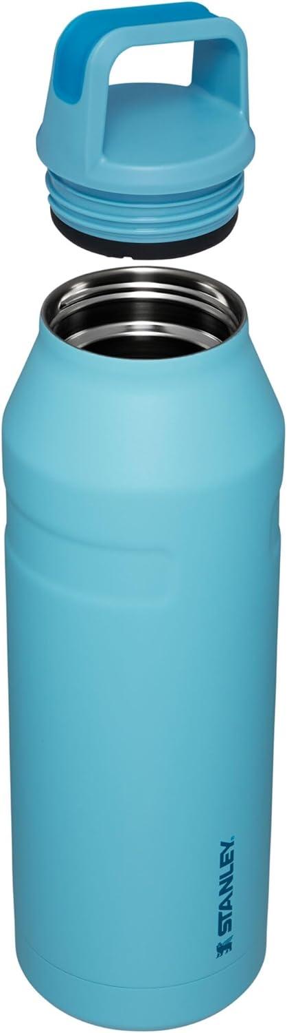 imageStanley IceFlow Cap and Carry Water Bottle Wide Mouth Twist Lid Lightweight ampamp Leakproof for Travel ampamp Sports Insulated Stainless Steel BPAFreePool