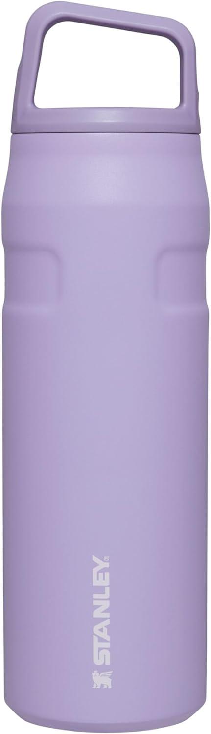 imageStanley IceFlow Cap and Carry Water Bottle Wide Mouth Twist Lid Lightweight ampamp Leakproof for Travel ampamp Sports Insulated Stainless Steel BPAFreeLavender