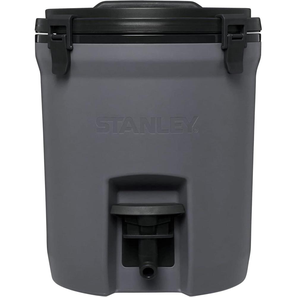 imageSTANLEY Adventure Fast Flow Water Jug 2 Gallon Leakproof Ice Water Dispenser Insulated Beverage Cooler Easy Pour Spigot and Latched Foam Lid BPAFreeCharcoal