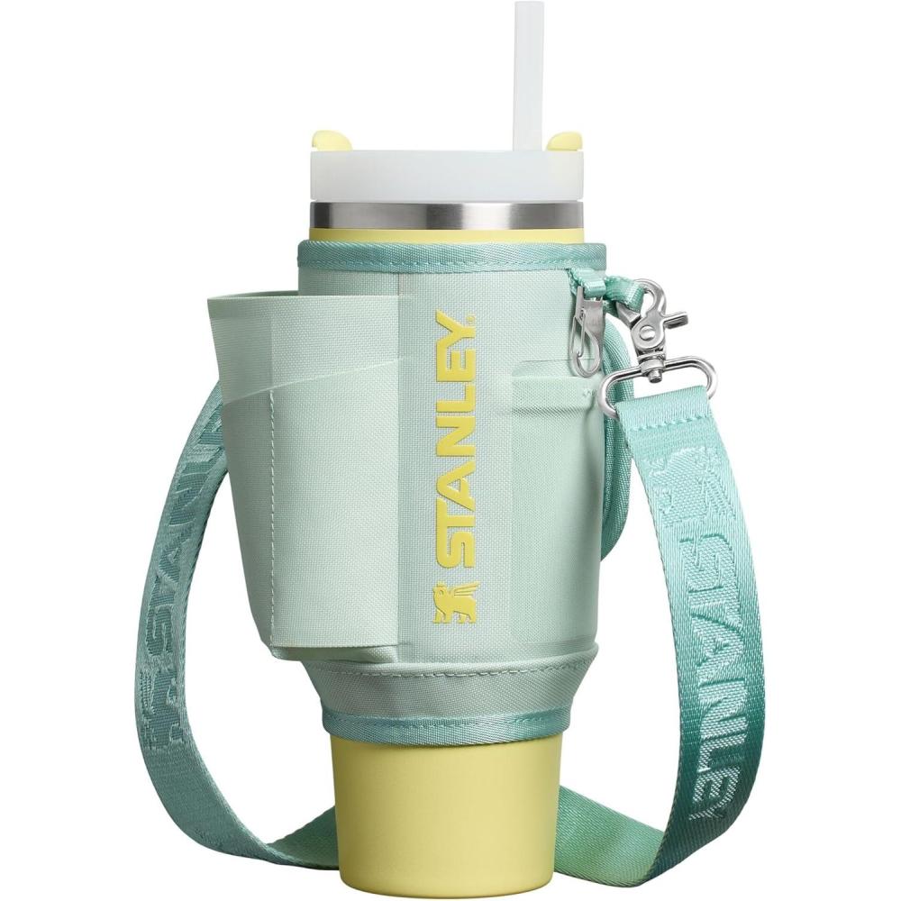 imageSTANLEY All Day Quencher Carry All for 40 oz Tumbler with Handle  Crossbody Bag with Phone Holder Pocket Card Sleeve ampamp Detachable Strap  Water Bottle Carrier Bag  BPAFree Mist